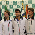 Gli azzurri della Davis in Sala Rossa