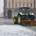 Spazzaneve in azione