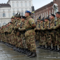 La Brigata Taurinense schierata in piazza Castello