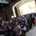 In coda per assistere all\'apertura di Biennale Democrazia