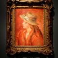 Bambina con cappello di paglia, 1908 circa