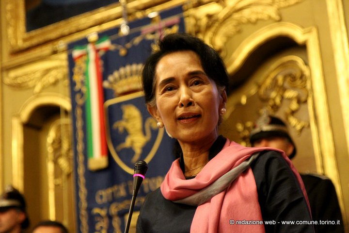 Aung San Suu Kyi in Sala Rossa