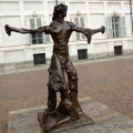 Augusto PEREZ, Crocifissione Apollo del Belvedere,