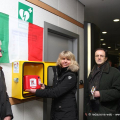 La posa del defibrillare alla stazione Marconi