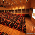 Un momento della conferenza stampa presso l\'Auditorium