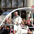 Sulla Papamobile in via Roma
