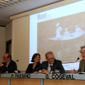 Un momento della conferenza stampa