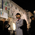 La partenza della parata da piazza Palazzo di Città