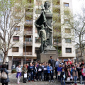 Un momento della presentazione della presentazione della riqualificazione del giardinetto Felice Govean