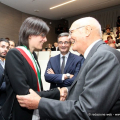 Iti Mihalich, Luca Filippone, Presidente e Direttore Generale di Reale Mutua con la Sindaca Appendino