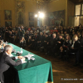 L\'affollatissima conferenza stampa a Palazzo Madama