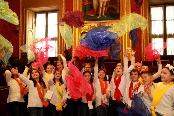Giornata Internazionale della Lingua Madre, allievi in Sala Rossa