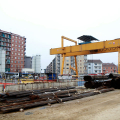 Il cantiere della metropolitana in piazza Bengasi