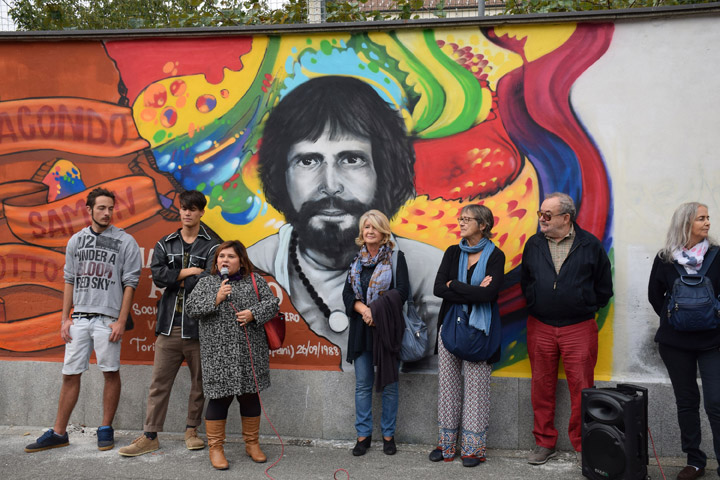 Un murales per ricordare Mauro Rostagno, vittima di mafia