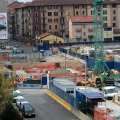 Il cantiere della metro in via Nizza