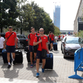 La nazionale russa arriva a Torino