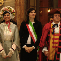 Un momento della cerimonia di investitura