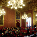 La cerimonia in Sala Rossa
