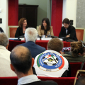 Un momento della conferenza stampa