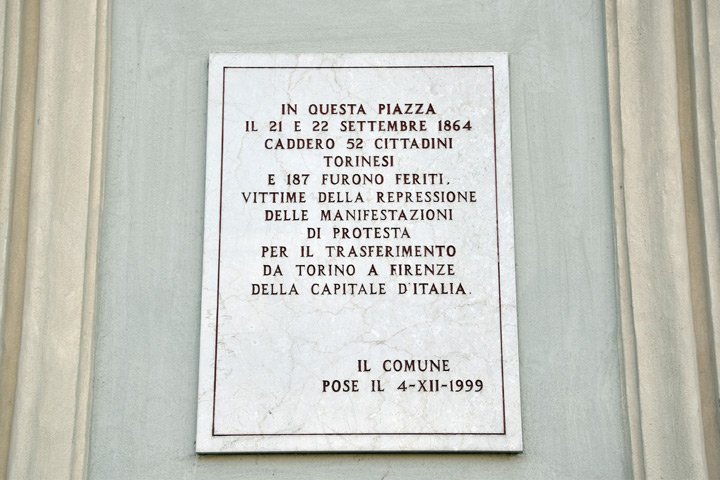 Commemorazione dei Caduti torinesi che perirono durante i moti del settembre 1864