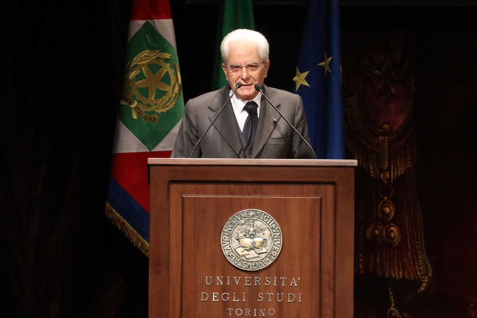 Il Presidente Mattarella inaugura l'Anno Accademico dell'Università di Torino