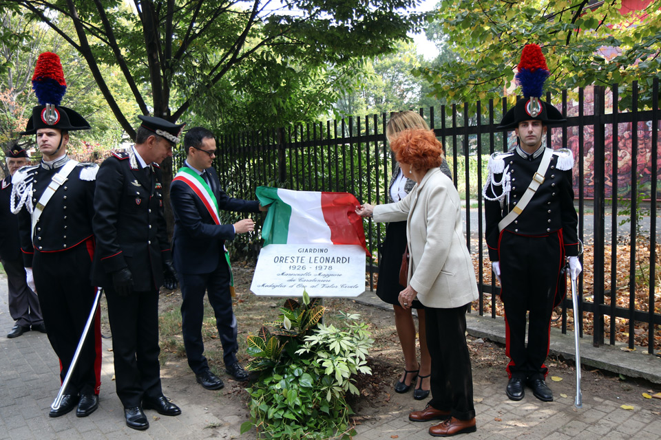 Intitolato un giardino al maresciallo dei carabinieri Oreste Leonardi