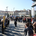 La donna della domenica, piazza della Repubblica