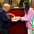 Luigi Ciotti e la Sindaca Chiara Appendino