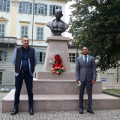 Il Console Generale dell'India di Milano, George Binoy, e l'Assessore alle Politiche per l'Ambiente della Città, Alberto Unia