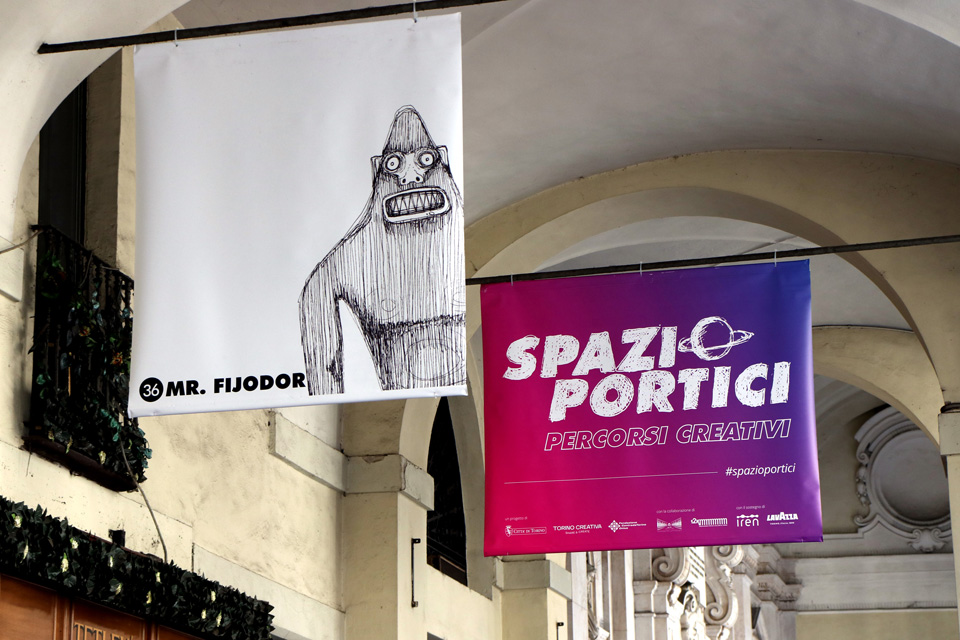 I Portici della Città diventano una galleria ‘a cielo aperto’ d’arte e di creatività urbana
