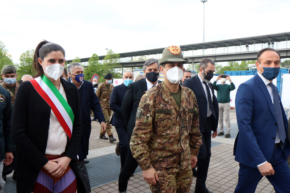 Piano vaccinale emergenza Covid-19. Il commissario straordinario generale Francesco Figliuolo fa tappa al Lingotto.