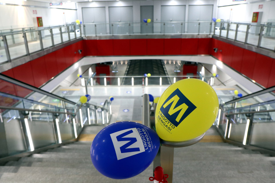 Metropolitana: inaugurata la tratta Lingotto-Bengasi
