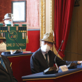 Il vicepresidente nazionale dell’ANA, Marco Barmasse e il presidente della Veja, Guido Vercellino