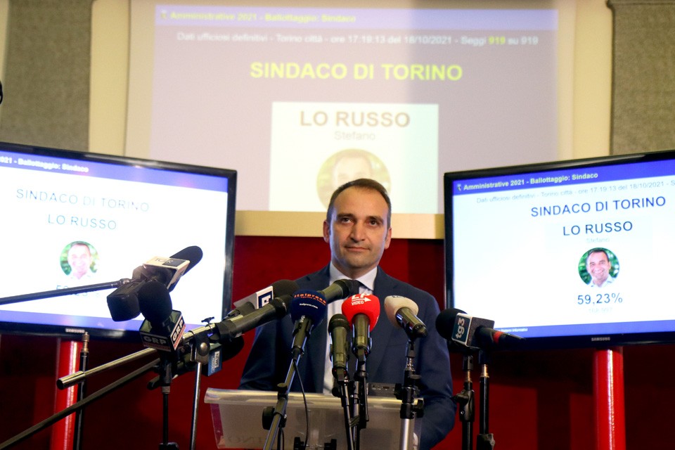 Stefano Lo Russo è il nuovo Sindaco di Torino
