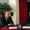 Gianni Ocleppo, presidente del Comitato d’onore delle ATP Finals e il Sindaco Stefano Lo Russo