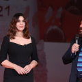 Monica Bellucci e Antongiulio Panizzi