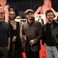 I protagonisti del film Diabolik: Valerio Mastrandrea, Luca Marinelli e Alessandro Roja
