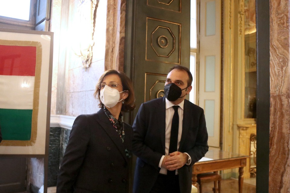 La Ministra di Grazia e Giustizia, Marta Cartabia a Palazzo Civico