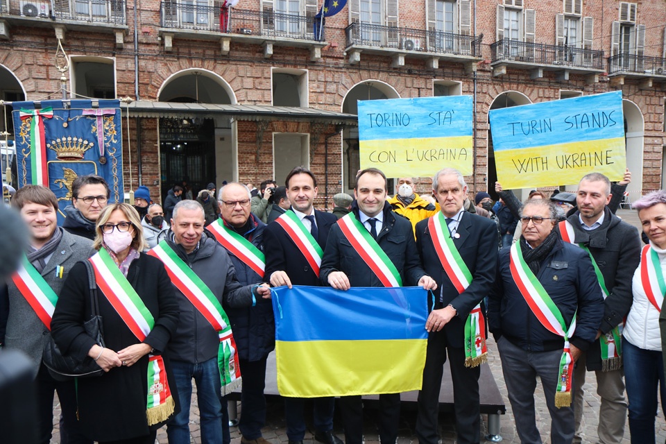 Le città d'Europa per la pace in l'Ucraina