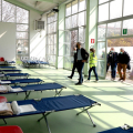 Il centro di prima accoglienza a cura della Protezione Civile Comunale