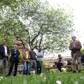 La conferenza stampa all'Orto Botanico
