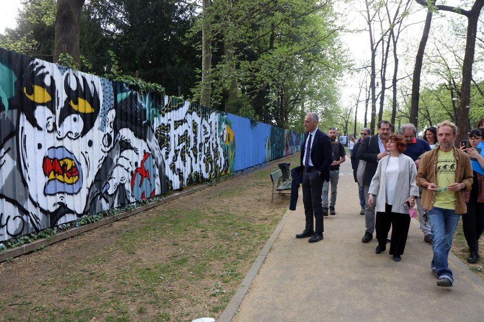Al Parco del Valentino 'Botanical Rhapsody - Urban art hall of fame for EuroVision'