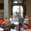 Palazzo Civico, cortile d'Onore - conferenza stampa di presentazione dei festeggiamenti di San Giovanni