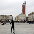 Piazza Castello si trasforma in un campo da tennis