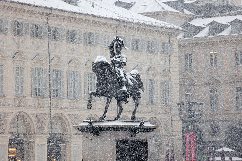 La prima nevicata dell'inverno 2022