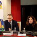 Il Sindaco Stefano Lo Russo e l'Assessora Chiara Foglietta in Sala Colonne