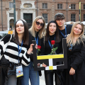 Alcuni dei ragazzi di Democrazia Futura