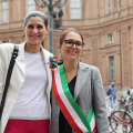 Chiara Appendino e Elena Piastra (Settimo Torinese)