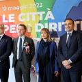 Roberto Gualtieri, Massimo Giannini , Annalisa Cuzzocrea e Stefano Lo Russo