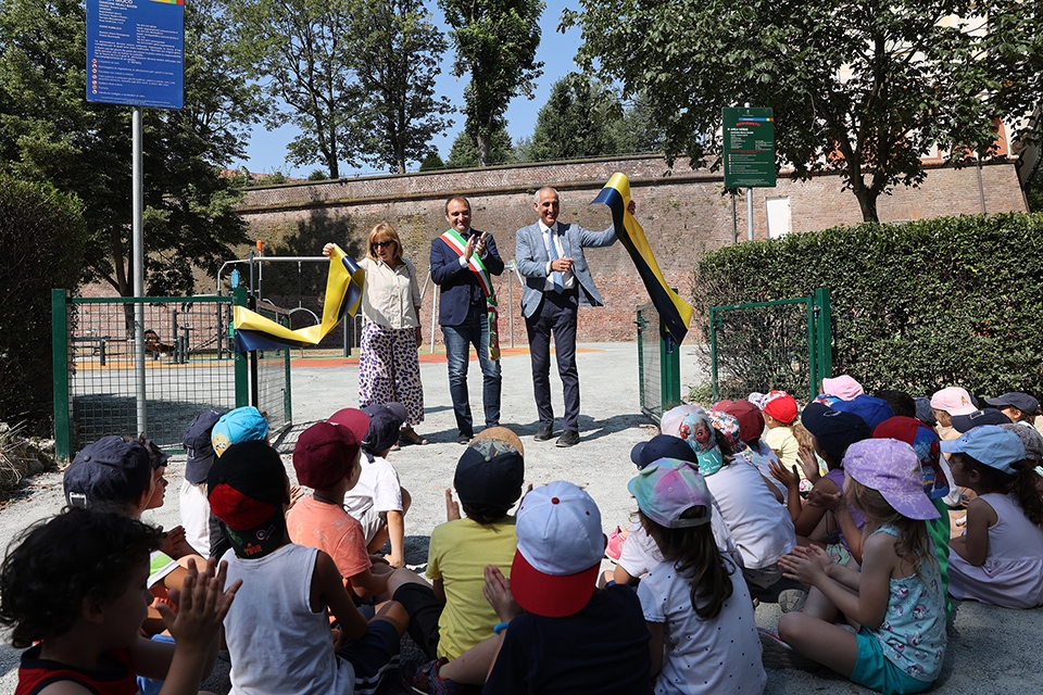 Giardini Reali inferiori: inaugurata la nuova area giochi inclusiva e sostenibile